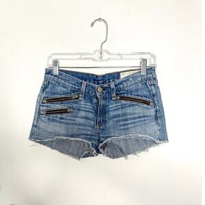 rag & bone cut off denim shorts size 24